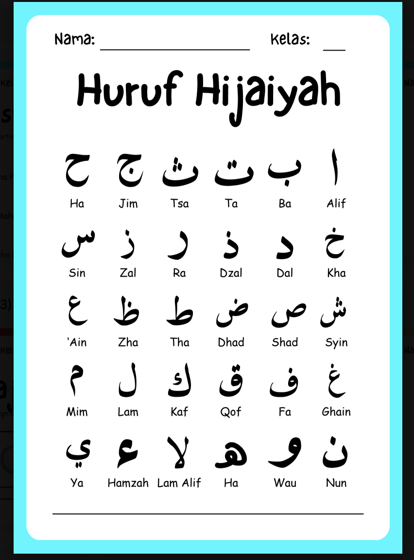 Huruf Hijaiyah